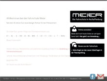 Tablet Screenshot of fahrschule-meier.de